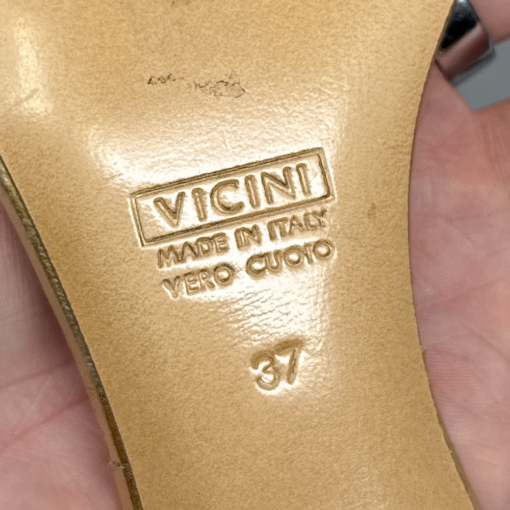 Giuseppe Zanotti Vicini Vintage Y2K Embellished Kitten Heel Mule Sandal 2000s 37 - Picture 12 of 15